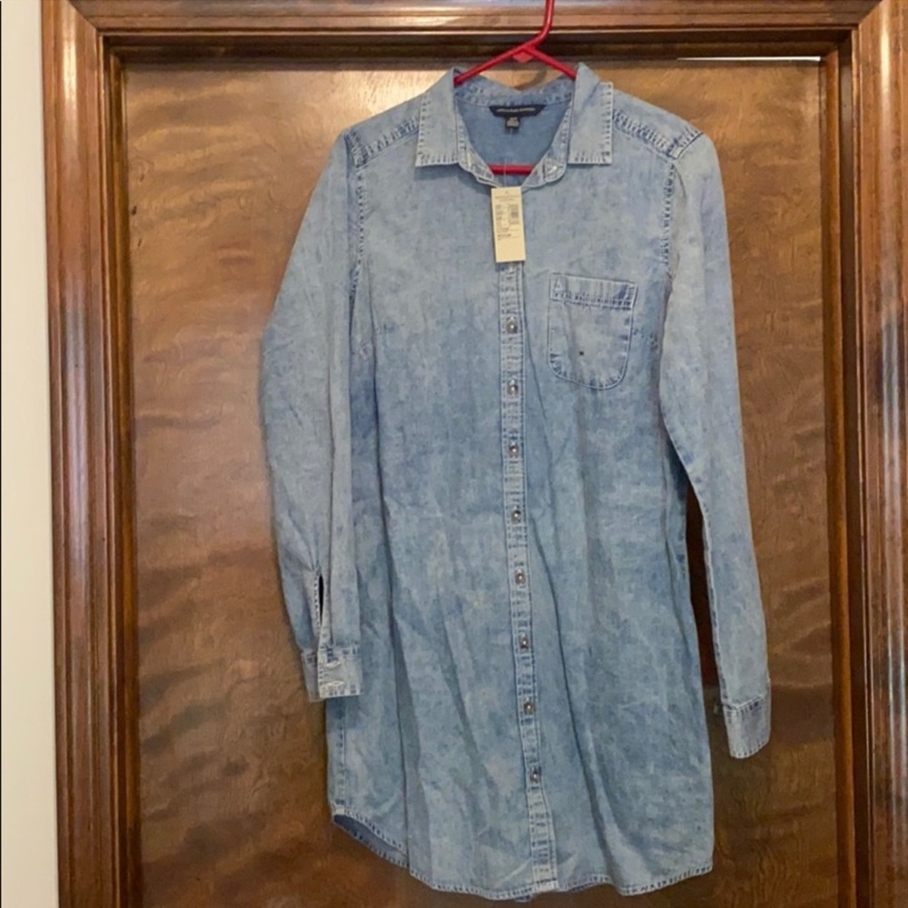 AE denim shirt dress/tunic